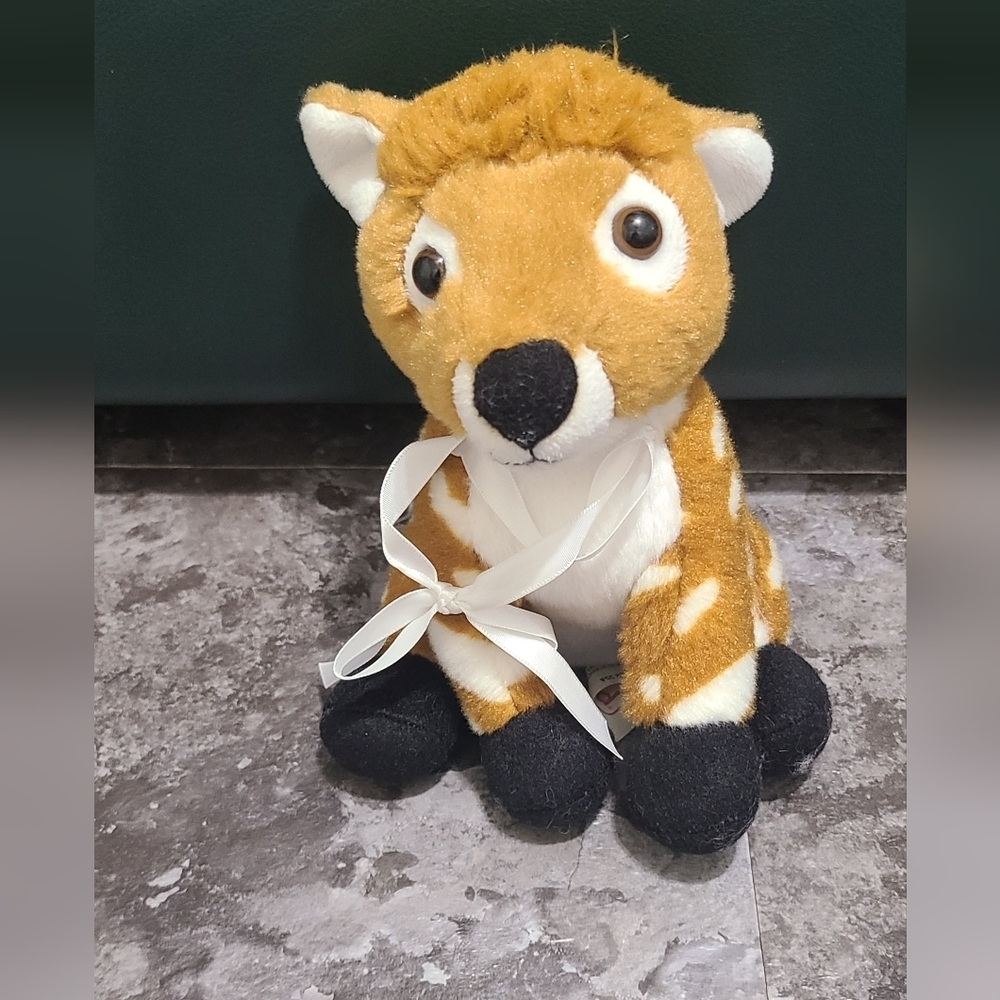 Frankford Deer Fawn Baby 8" Plush Stuffed Animal Toy Brown & White
